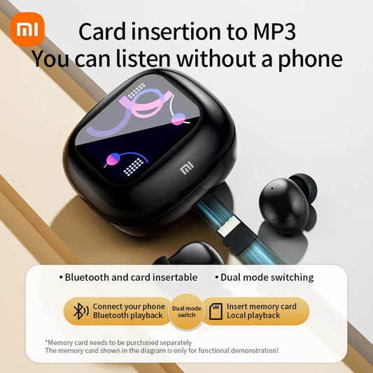 XIAOMI S09 ANC Latest model Wireless Earphones Bluetooth5.4 Touch Screen Headphones Stereo Noise Reduction Earbuds With Mic For Android iOS