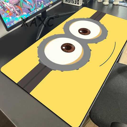 Cartoon Anime M-Minions Mouse Pad Mouse Gamer Gaming Pad Office Accessories for Desk Mat Mousepad Mats Keyboard Mause Carpet Com