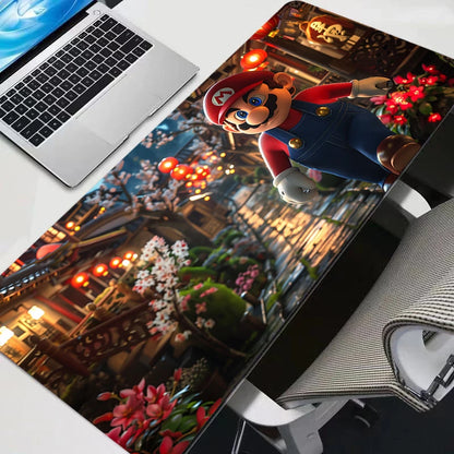 Mouse Pad Anime S-Super M-Mario Gamer Large XXL Tablet Varmilo Keyboard Carpet Kawaii Gaming Accessories Mousepad