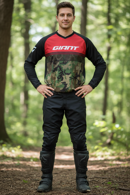 Off-road Endurance Downhill Jersey MTB Bicycle Shirt BMX Mountain Bike Sweatshirt Breathable Quick-Drying Shirt