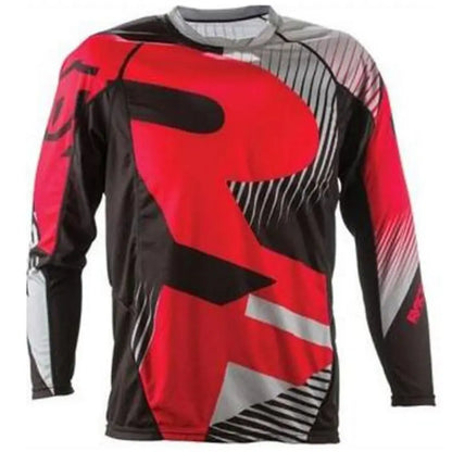 Road sports summer outdoor downhill mountain bike long-sleeved moisture wicking TOP uniform men's cycling shirt