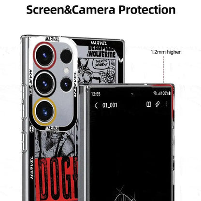 Deadpooll Wolverinee Clear Phone Case for Samsung Galaxy S24 Ultra S23 S22 S21 10 Plus S20 FE Note 20Ultra Cover