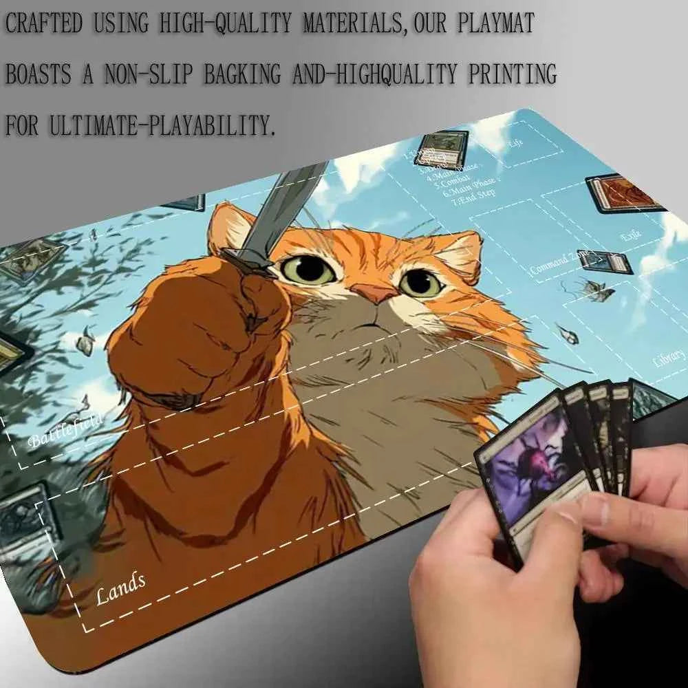 Cut cat Mouse Pad The Magic Gathering Playmat Mousepad for MTG TCG Office Desk Mat for Work Game Mini PC Laptop Cute Rug Carpet