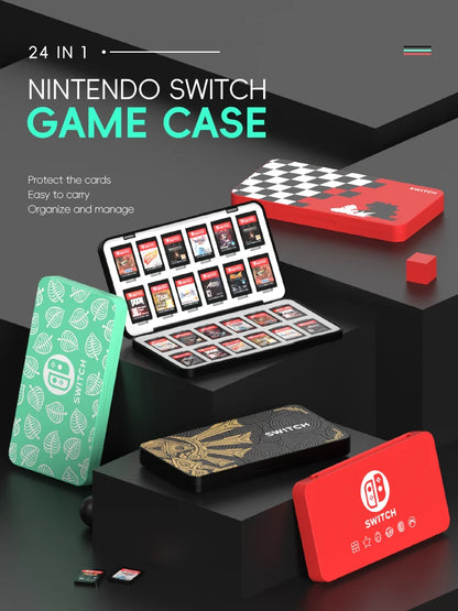 DATA FROG 24 in 1 Game Card Case Holder Hard Shell Protective Game Card Storage Box For Nintendo Switch/Lite/Oled Accessories