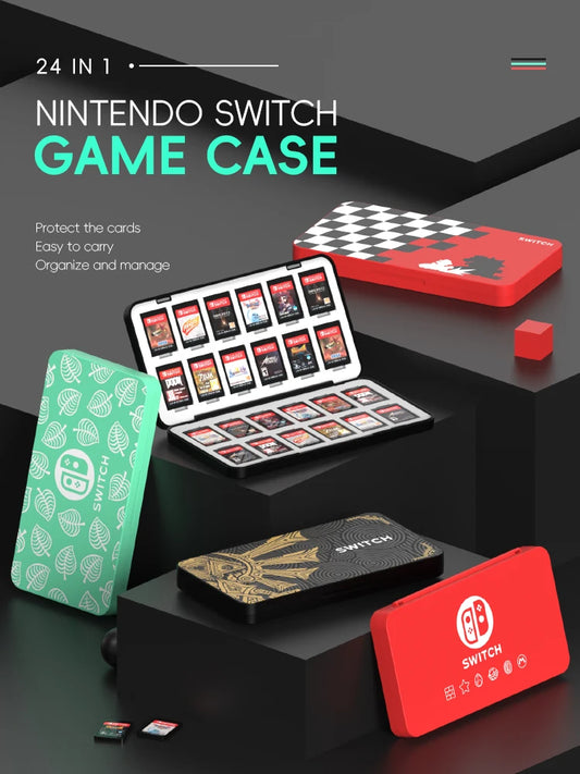 DATA FROG 24 in 1 Game Card Case Holder Hard Shell Protective Game Card Storage Box For Nintendo Switch/Lite/Oled Accessories