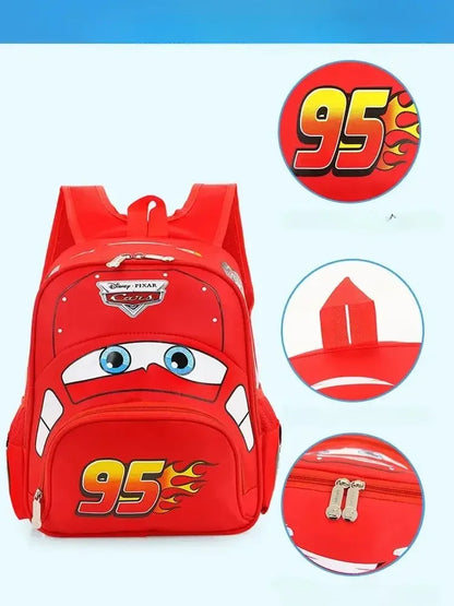 Hot kindergarten cartoon 95 car Travel bag 3D waterproof  boys 2-5 years old children backpack