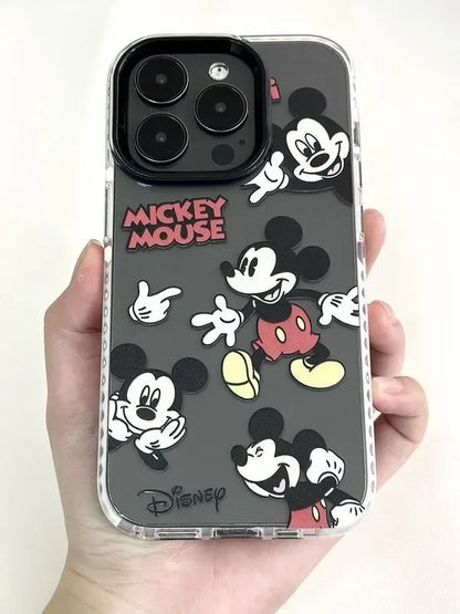 Mickeyy Minniee Mouse Donald Duck Happy Phone Case For iPhone 14 12 13 11 15 Pro Max XR XS MAX 7 8 PLUS MINI Cartoon Cover