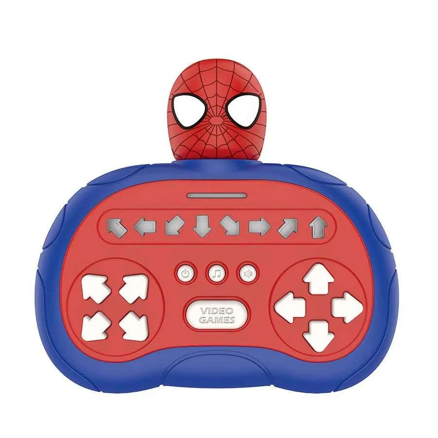 2026 New Spider-Man Quick Push Game Pop Up Fidget Bubble Electronic Pop it Pro Game Light AntiStress Toys For Adult Kids Gift
