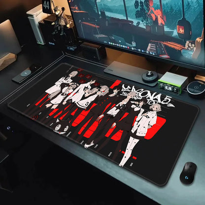 Game Persona P5 Mousepad HD Printing Computer Gamers Locking Edge Non-slip Mouse Pad XXL90x40cm Keyboard PC Desk Pad