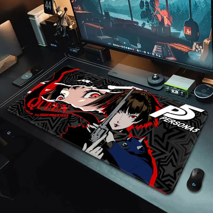 Game Persona P5 Mousepad HD Printing Computer Gamers Locking Edge Non-slip Mouse Pad XXL90x40cm Keyboard PC Desk Pad