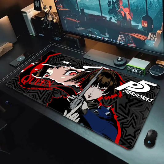 Game Persona P5 Mousepad HD Printing Computer Gamers Locking Edge Non-slip Mouse Pad XXL90x40cm Keyboard PC Desk Pad