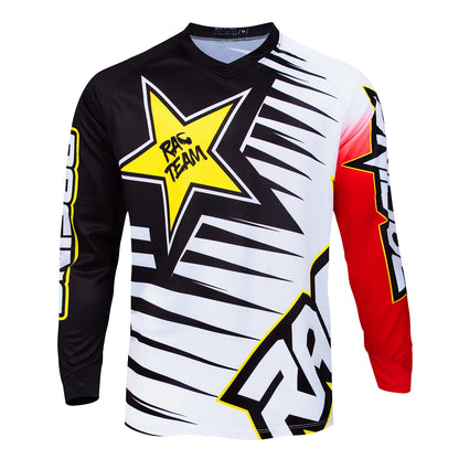 Pro Long Sleeve Motocross Shirt Mountain Bike Downhill Jersey Cross Country Bike Racing Shirt Quick Dry Mountain Bike T-Shirt