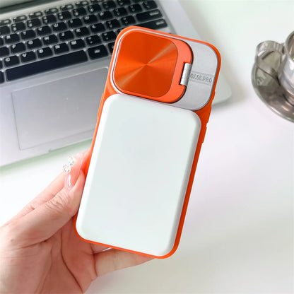 ChicShield Magnetic Case for iPhone 17Air 11 12 13 14 15 16 17 Pro Max Plus - Lens Protection Stand with Magsafe Silicone Cover