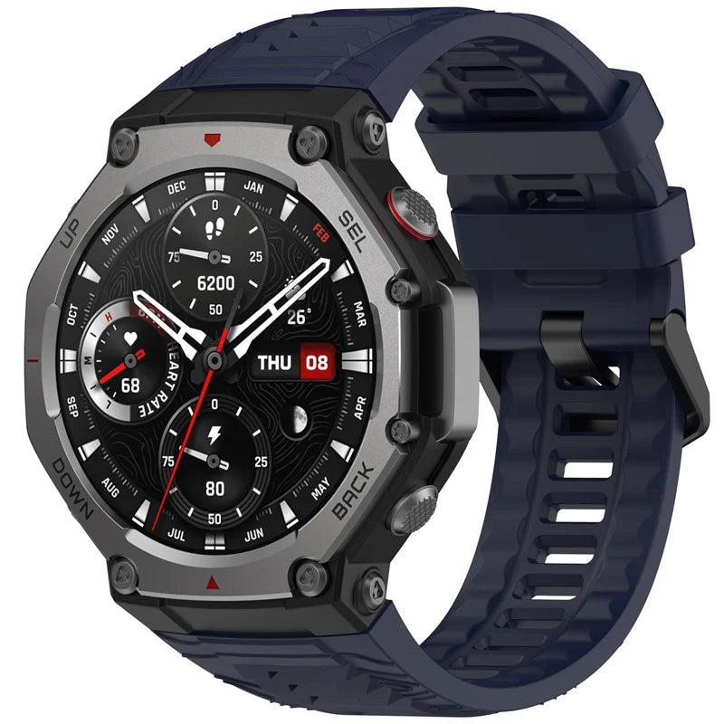 Silicone Strap For Amazfit T-rex 3 Smart Watch WristBand Sport Band For Huami Amazfit T-rex 3 Bracelet Accessories Correa