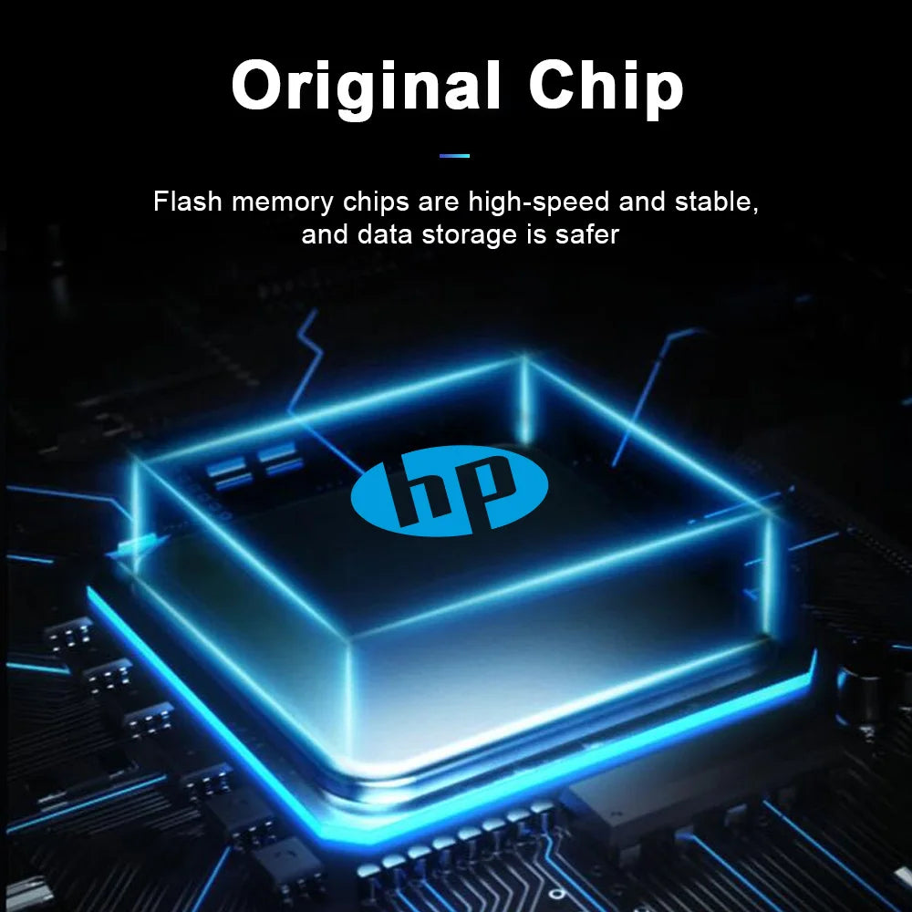 HP USB3.2 Flash Drive 256GB 128GB 64GB 32GB High Speed Sticks External Storage Metal Pen Drive Creative Personality Car Music