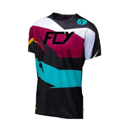 Mountain Bike Downhill Jerseys MTB Bike Shirts Offroad DH Motorcycle Jersey Motocross Sportwear Clothing Short sleeve cycling