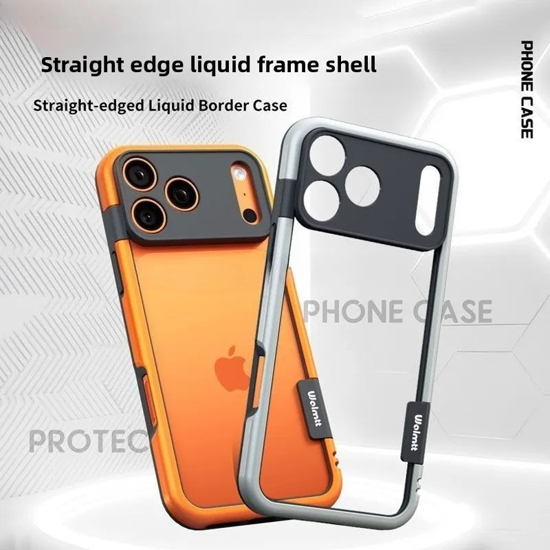Vibrant Silicone Edge Bumper Case for iPhone 17 Pro Max Air 16 15 14 Plus 13 12 5G - Lens Protection Shockproof Cover