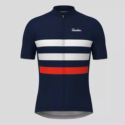 Spandex Cycling Clothing Raudax High Elasticity Short Sleeve Ropa Ciclismo Summer Men Top Jersey Bike Shirts Uniform Cycling Kit
