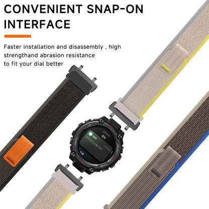 Trail Loop Nylon Strap For Huami Amazfit T-REX 3/2 Smart Watch Band Sports Bracelet For Xiaomi Amazfit T-Rex/T Rex Pro 2 Correa