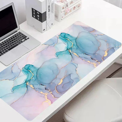 Chinese Style Carp Mouse Pad Large Gaming E-Sports Mousepad Office Keyboard HD Computer Accessory Non-Slip Mat Gift for Teen