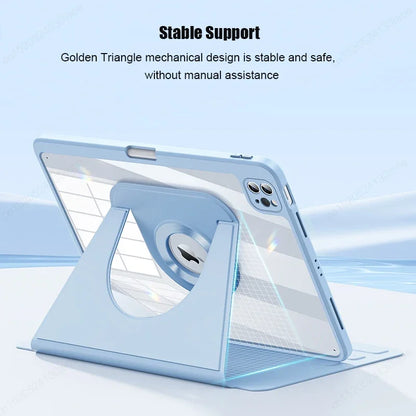 For iPad Air Pro 11 12.9 13 inch Case 2024 Magnetic Detachable Cover iPad Air 5th 4th 10.9 10th 10.2 9 9th 8th Generation Funda
