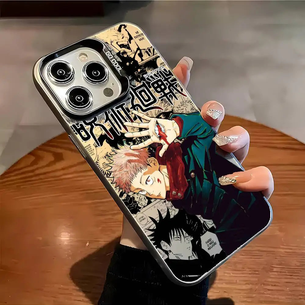 Yuji’s Aura Shield: Multicolor Laser Shockproof Case for iPhone