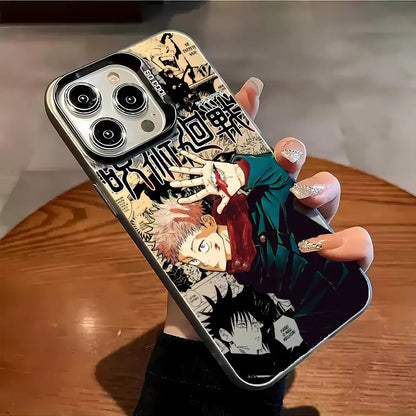 Yuji’s Aura Shield: Multicolor Laser Shockproof Case for iPhone