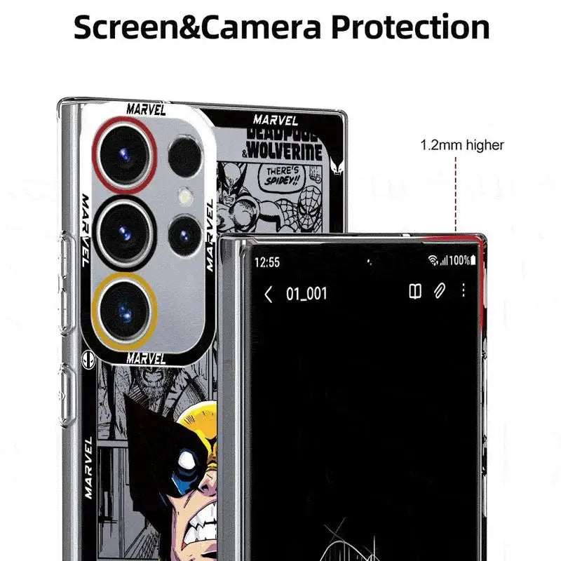 Deadpooll And Wolverinee Clear Phone Case for Samsung Galaxy S24 Ultra S23 S22 S21 10 Plus S20 FE Note 20Ultra Cover