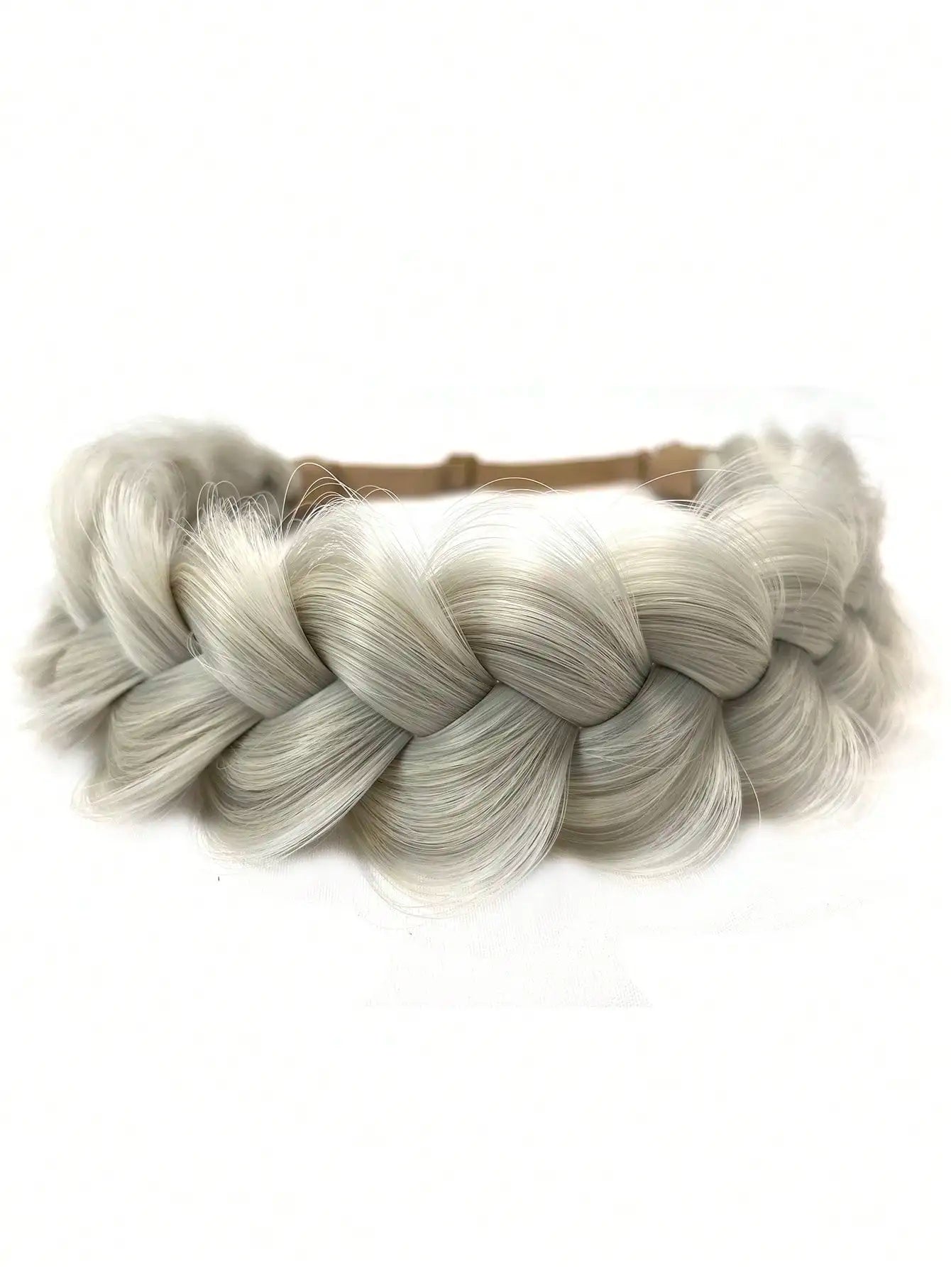 1pcs Hand Knit Braid Hair Twist Headband Synthetic Braids Elastic Adjustable Hairpiece Hair Accessories for Women Girls Festival
