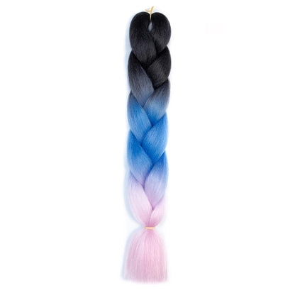 AZQUEEN 24 Inch Jumbo Braids Extensions Synthetic Braiding Hair Afro Ombre Color kanekalon Hair for Children Braid