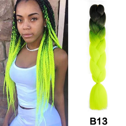 Jumbo Braiding Hair Synthetic Crochet Braids Hair Knotless Braids For Box Braids Senegales Tribal Braids Yaki Hair Extensions