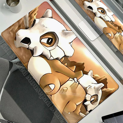 Kawaii Cubone Large Mouse Pad Gamer XXL Pc Keyboard Mouse Mat Tapis Souris Gaming HD P-Pokemons Rubber Mousepad Desk Accessories