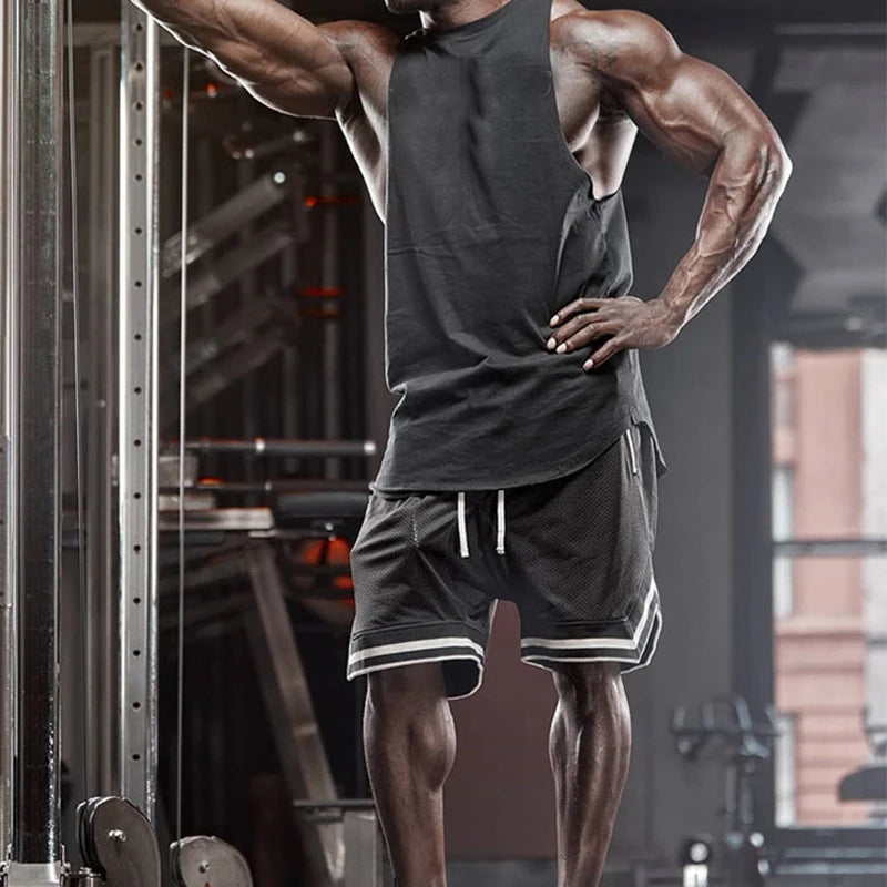 Summer Basketball Shorts Male Casual Sports Shorts Mesh Fitness Short Trousers Breathable Five Points Pant Y2k Running Clothing