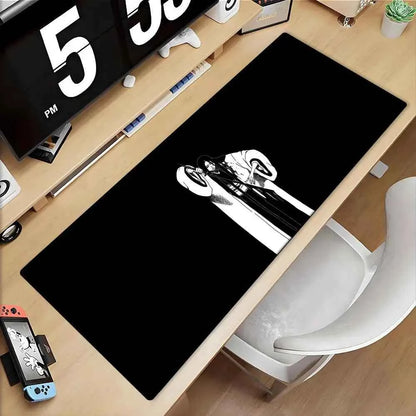 Large Mouse Pad black white Anime BLEACH Mause Mats Gaming Accessories Office Gamer Keyboard Desk Mat Unohana Retsu Mousepad