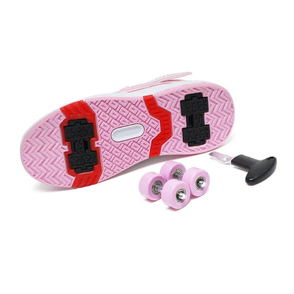 New mesh breathable walking shoes Girls' roller skates with swivel buckle teenage students' retractable roller skates