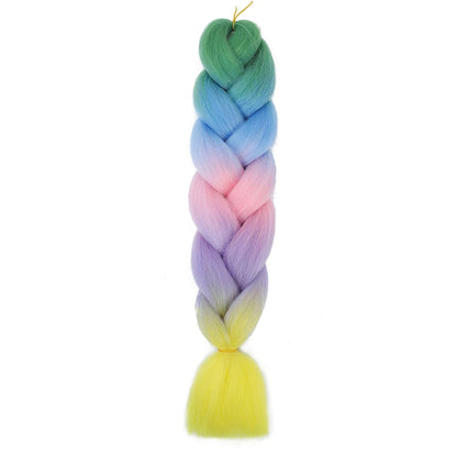 AZQUEEN 24 Inch Jumbo Braids Extensions Synthetic Braiding Hair Afro Ombre Color kanekalon Hair for Children Braid