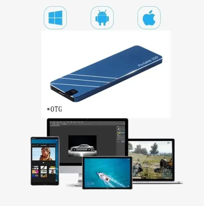 External Portable SSD Type-C/USB3.1 External Mobile Solid State Drive High Speed 2TB 4TB 8TB 16TB Hard Drive Laptop Hard Drive