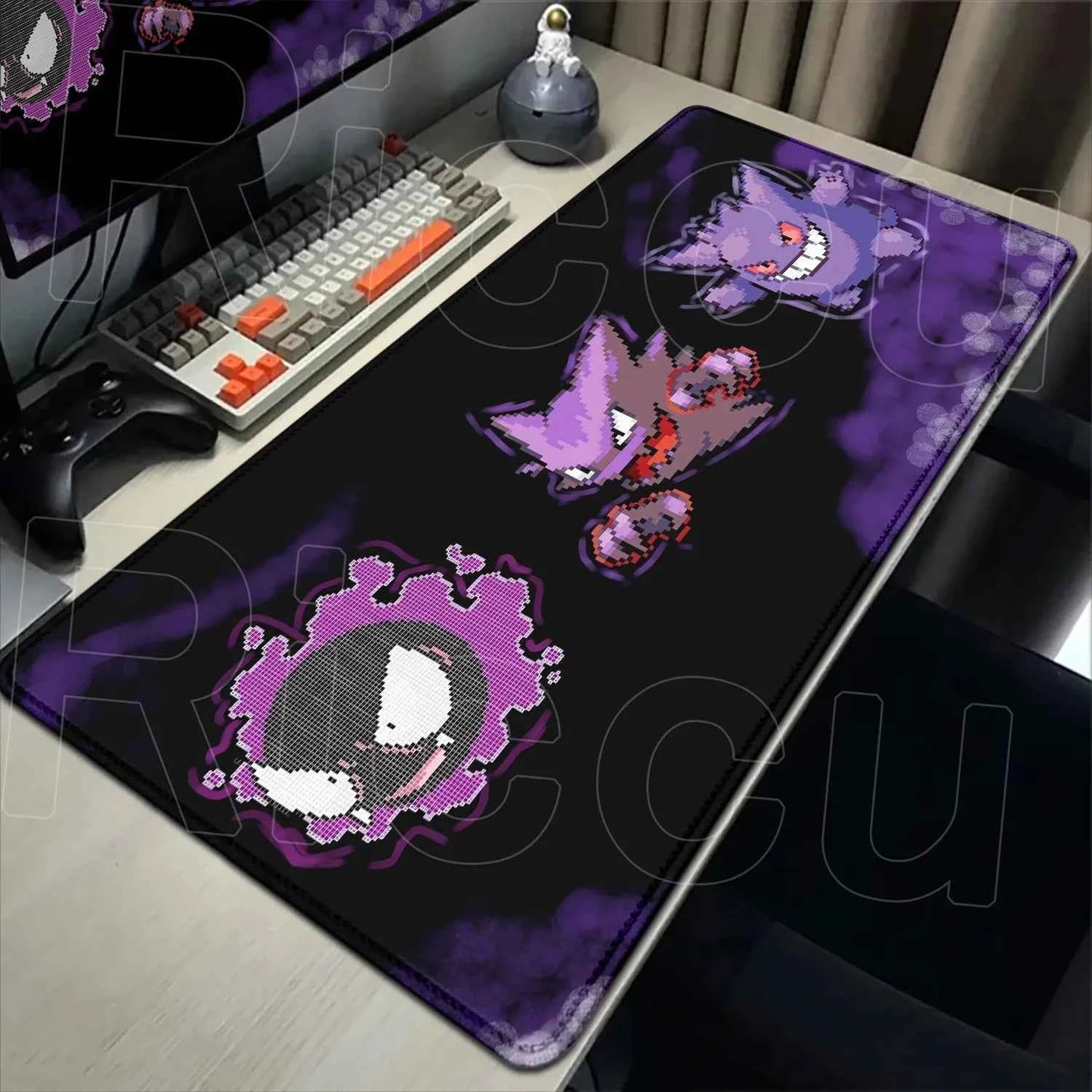 2026 New P-pokemon Gengar Wallpaper Cool Mouse Pad Gaming Large Anime Desk Keyboard Mats Non-slip Rubber Speed E-sports Mousepad