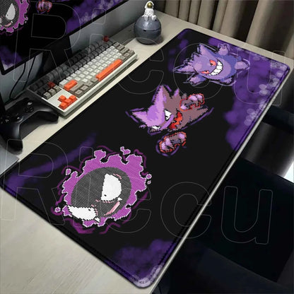 2026 New P-pokemon Gengar Wallpaper Cool Mouse Pad Gaming Large Anime Desk Keyboard Mats Non-slip Rubber Speed E-sports Mousepad