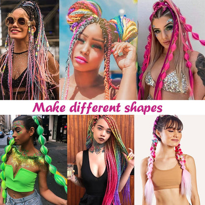 AZQUEEN 24 Inches Jumbo Braiding Hair Synthetic Hair Extensions Afro Ombre Crochet Braid Hair Wholesale For Women
