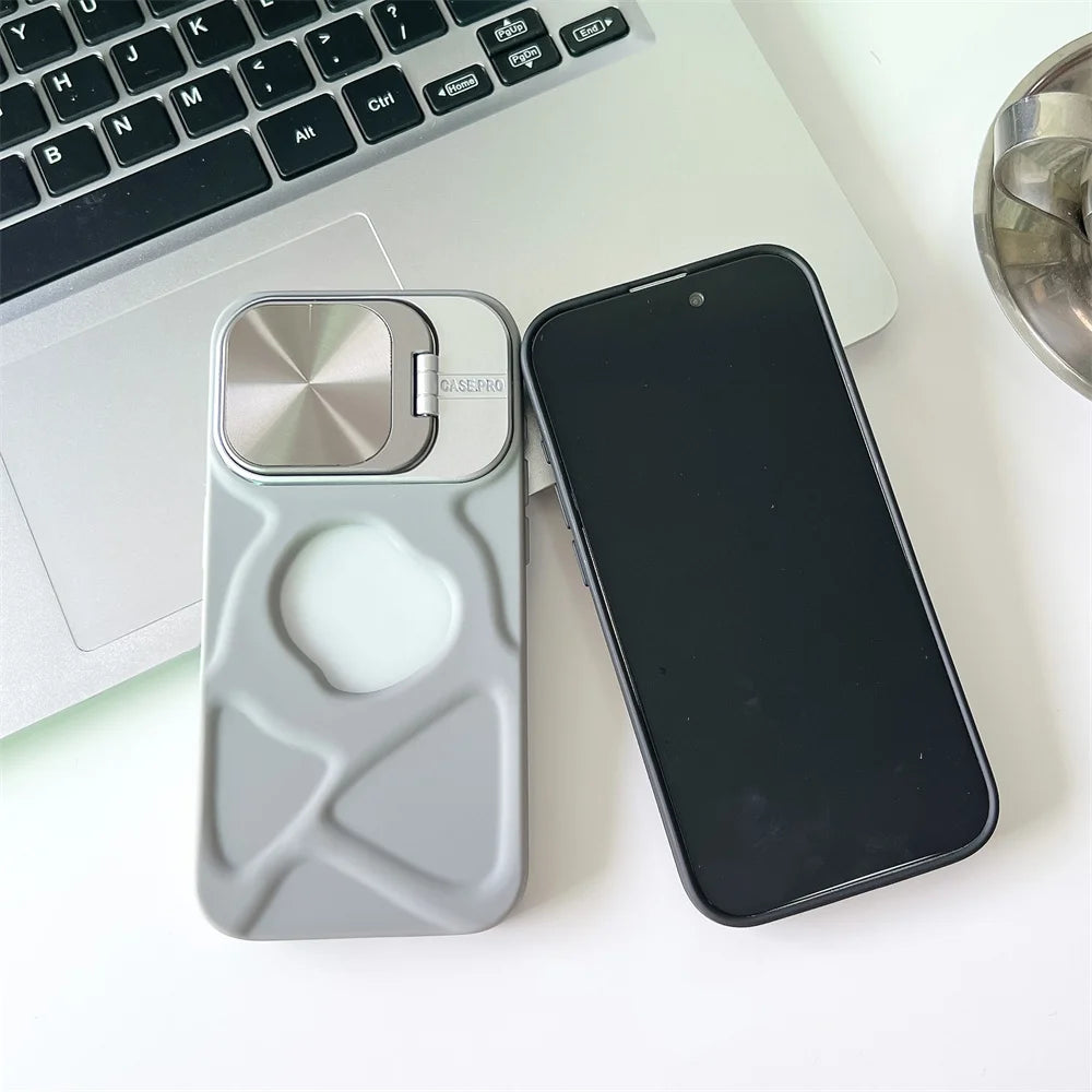 ChicShield Magnetic Case for iPhone 17Air 11 12 13 14 15 16 17 Pro Max Plus - Lens Protection Stand with Magsafe Silicone Cover