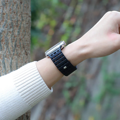 Magnetic Sport Breathable Silicone Strap For Apple Watch Ultra 2 49mm SE 45mm 44mm 42mm Band Replacement Watchband Bracelet