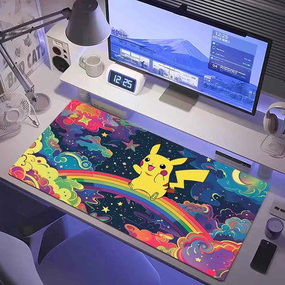 Anime Pokemon Desk Mat Mousepad - Gaming Mouse Pad for Computer Desks Office Accessories Keyboard Gaming Fan Art