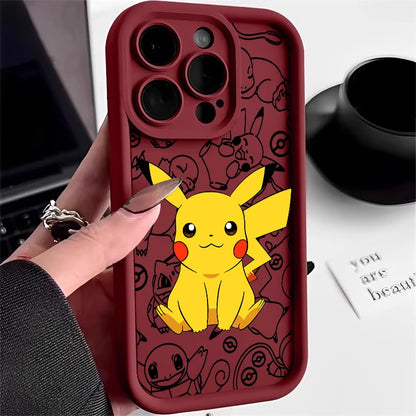 Anime iPhone 15 14 13 12 11 Mini XS XR X 8 7 Pro Max Plus Soft Eye Ladder Phone Case
