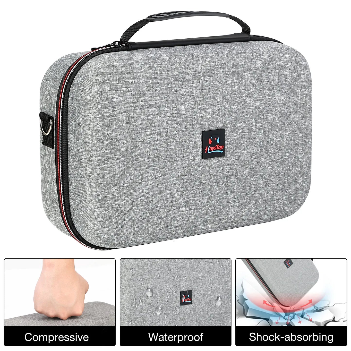 Carrying Storage Case Compatible with Nintendo Switch/Switch OLED Model, Switch Case with Protective Travel Carrying Bag