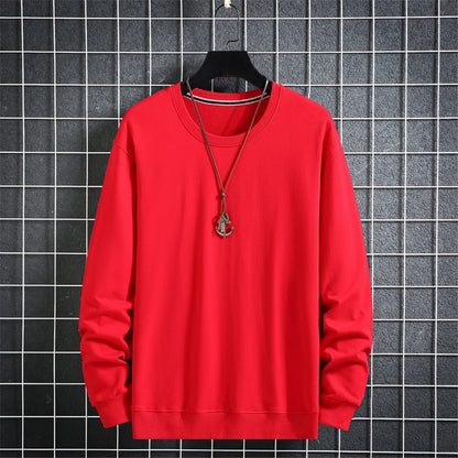 Solid Color Sweatshirts Men 10XL Plus Size Sweatshirt Spring Autumn Tracksuit Men Solid Pullover Big Size 10XL