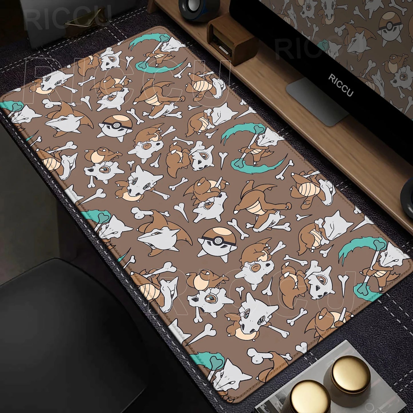Kawaii Cubone Large Mouse Pad Gamer XXL Pc Keyboard Mouse Mat Tapis Souris Gaming HD P-Pokemons Rubber Mousepad Desk Accessories