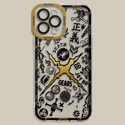 Clear Silicone TPU Case for Samsung Galaxy S22 Plus S23 FE S21 S24 Ultra S20 FE S21 Plus S24 Plus Anime O-One P-Pieces Cover