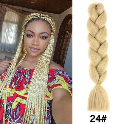 Jumbo Braiding Hair Synthetic Crochet Braids Hair Knotless Braids For Box Braids Senegales Tribal Braids Yaki Hair Extensions