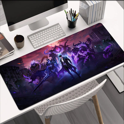 Gaming Mouse Pad Anime Solo Leveling Large Desk Mat XXL Computer Accessories Mousepad 900x400 Stitch Edge Rubber Keyboard Mat